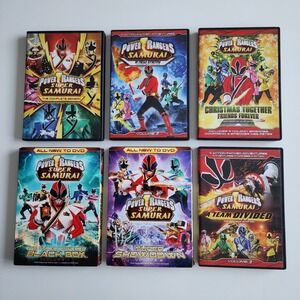 Power‎ Rangers DVD Lot Super Samurai Christmas Special Black Box Super Showdown